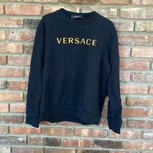 Versace Black Crewneck Sweatshirt - Size 46